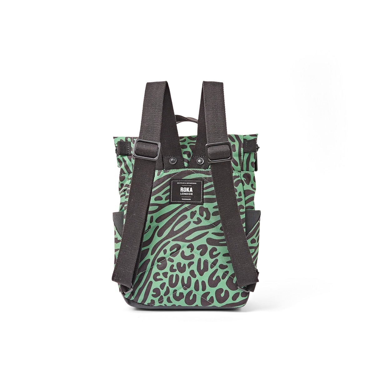 Medium Canfield Roll Top Backpack in Mixed Animal Artichoke