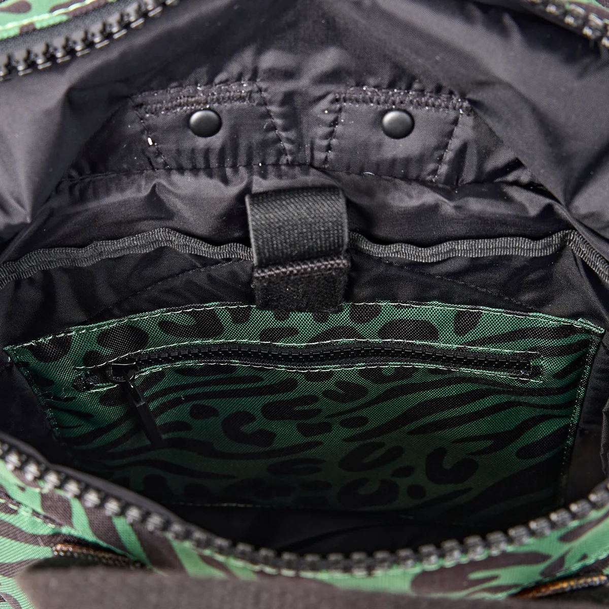 Medium Canfield Roll Top Backpack in Mixed Animal Artichoke