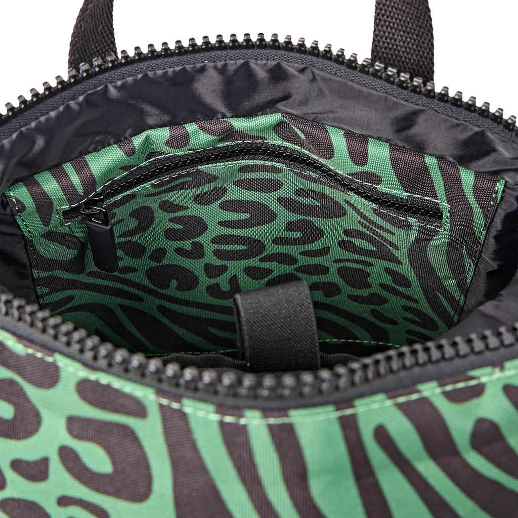 Medium Canfield Roll Top Backpack in Mixed Animal Artichoke