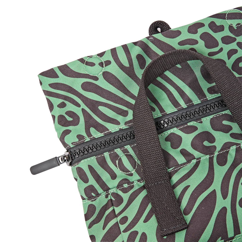Medium Canfield Roll Top Backpack in Mixed Animal Artichoke