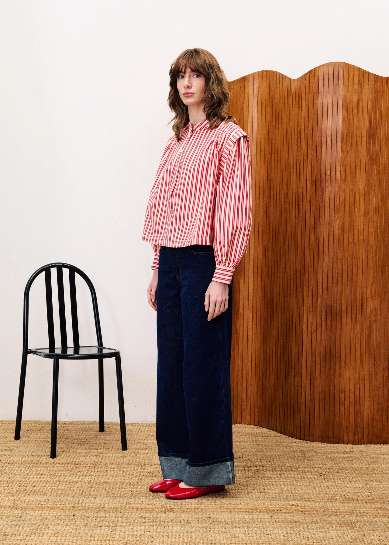Red Stripe Blouse - restocking soon!