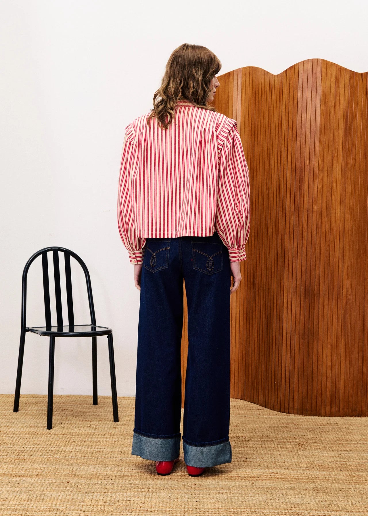 Red Stripe Blouse - restocking soon!