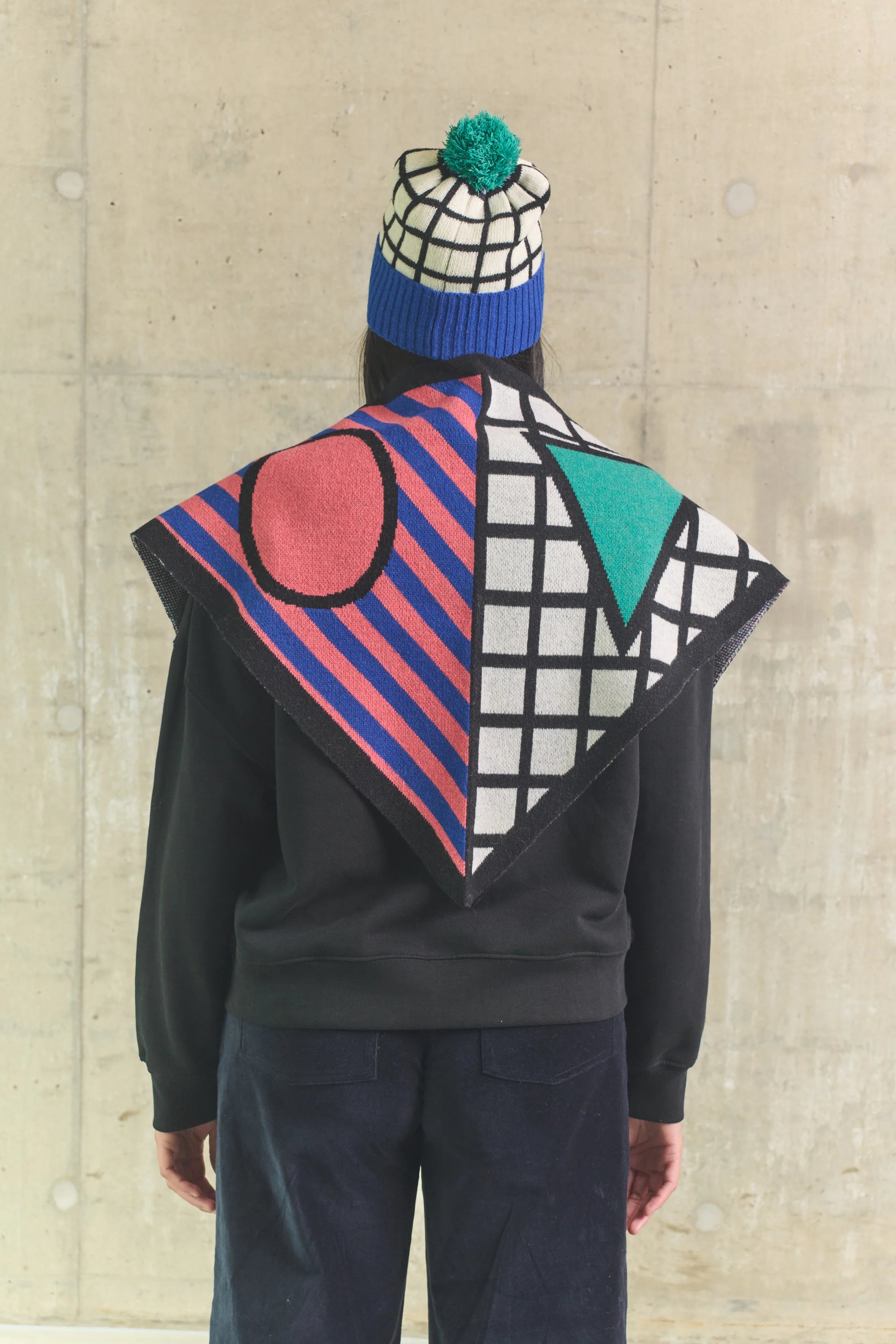 Memphis Wool Triangle Scarf