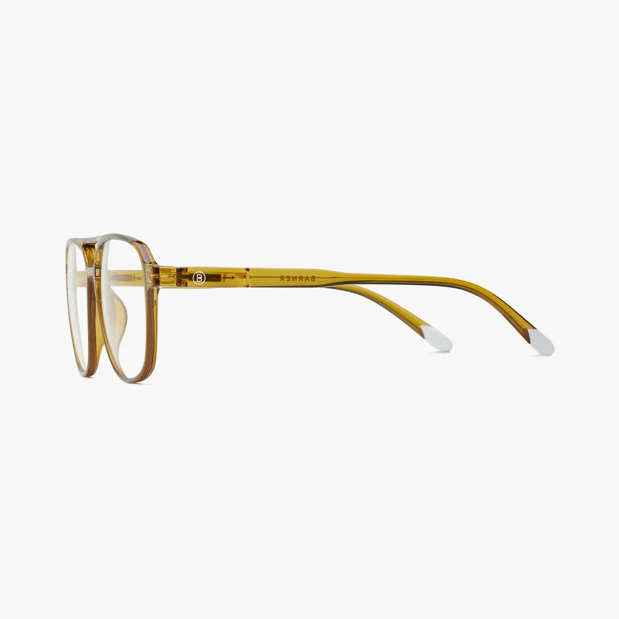 Brad Glossy Ecru Olive Reading Glasses