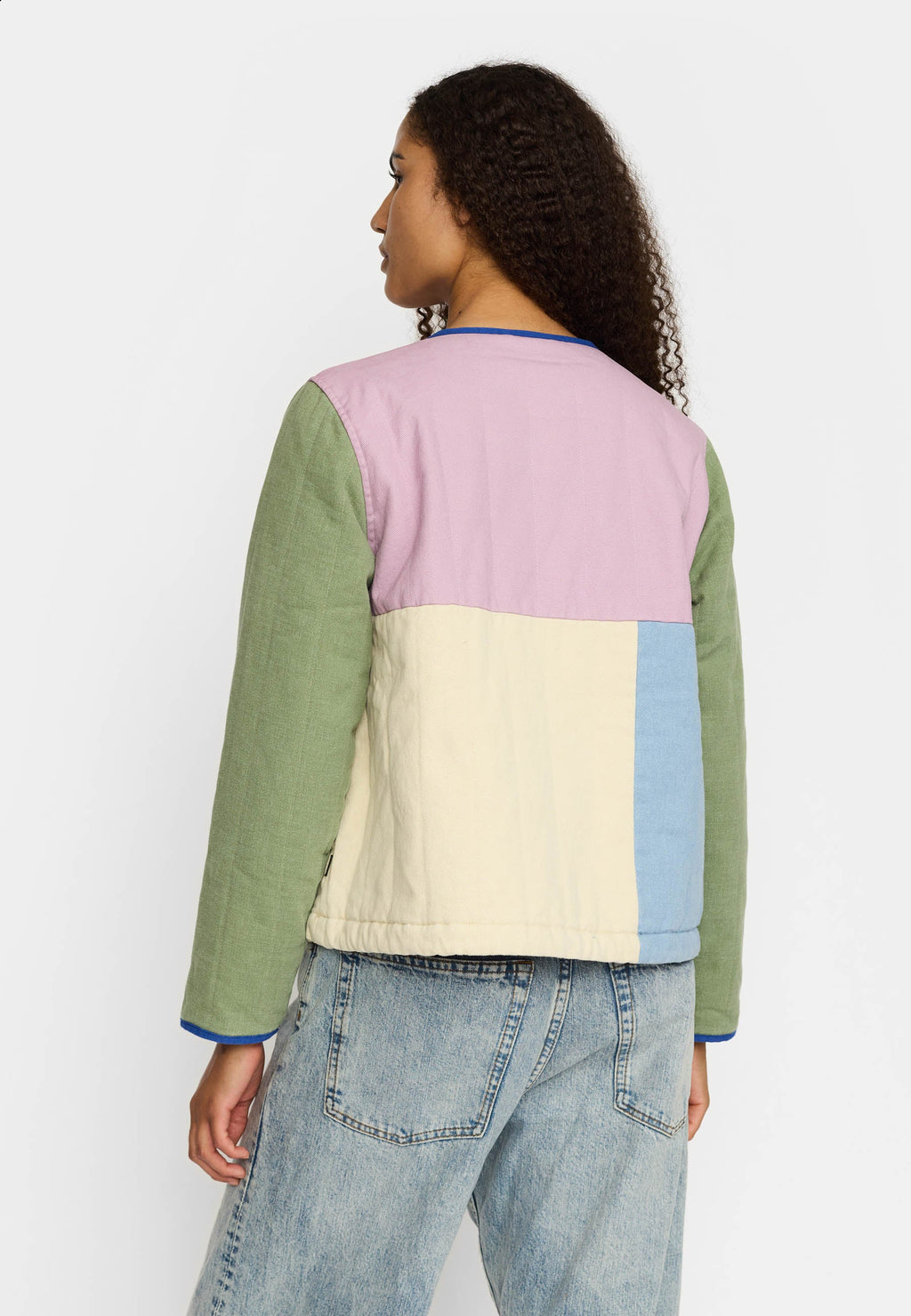 Light Purple Quilted Block Jacket - Last One