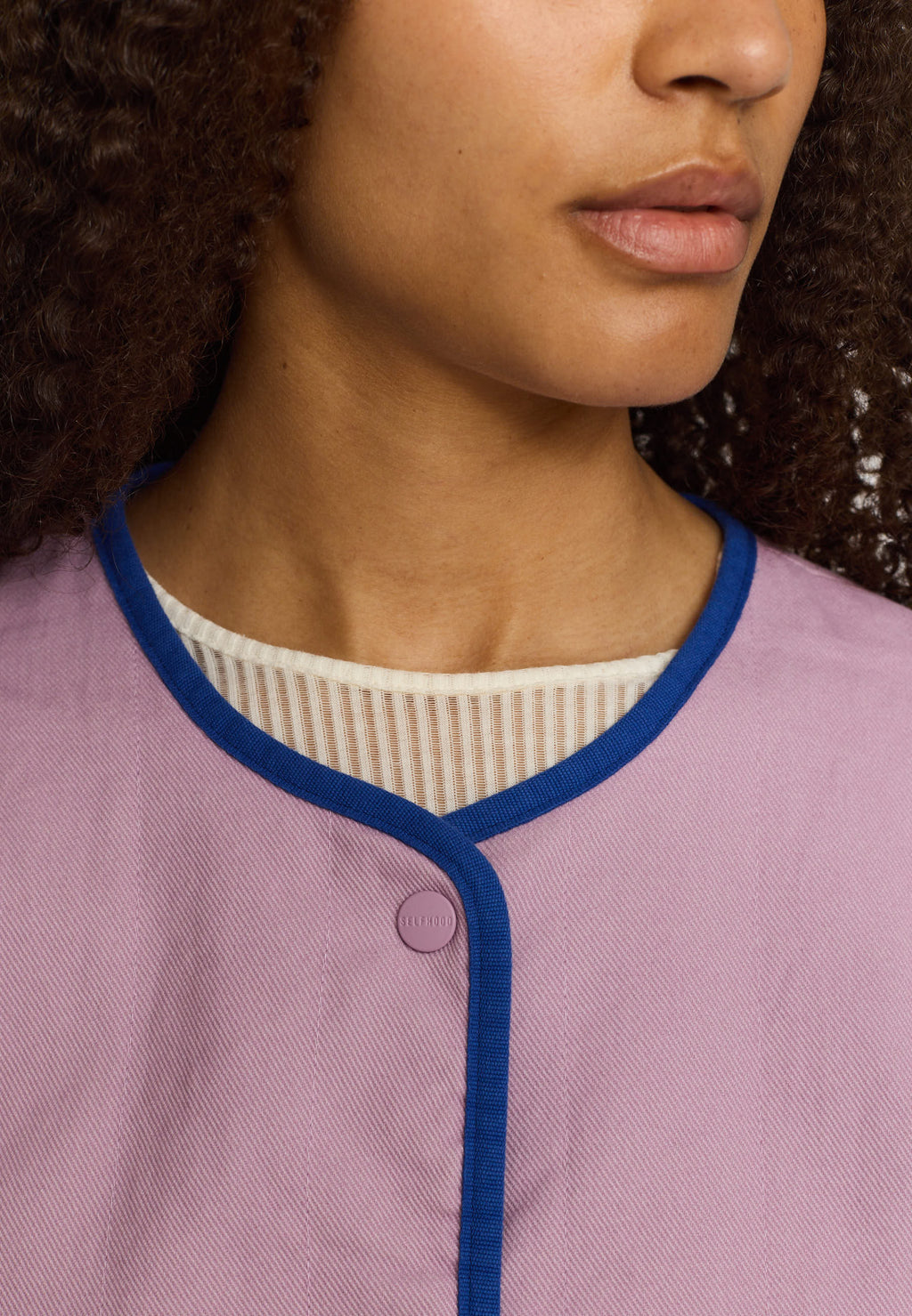 Light Purple Quilted Block Jacket - Last One