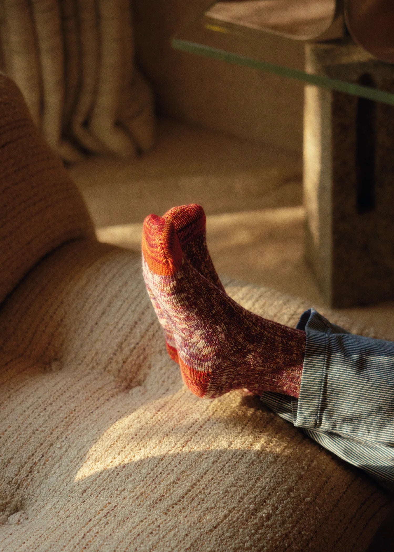 FLAMMÉ COLLECTION Seasons Fall Red Socks (39-45)