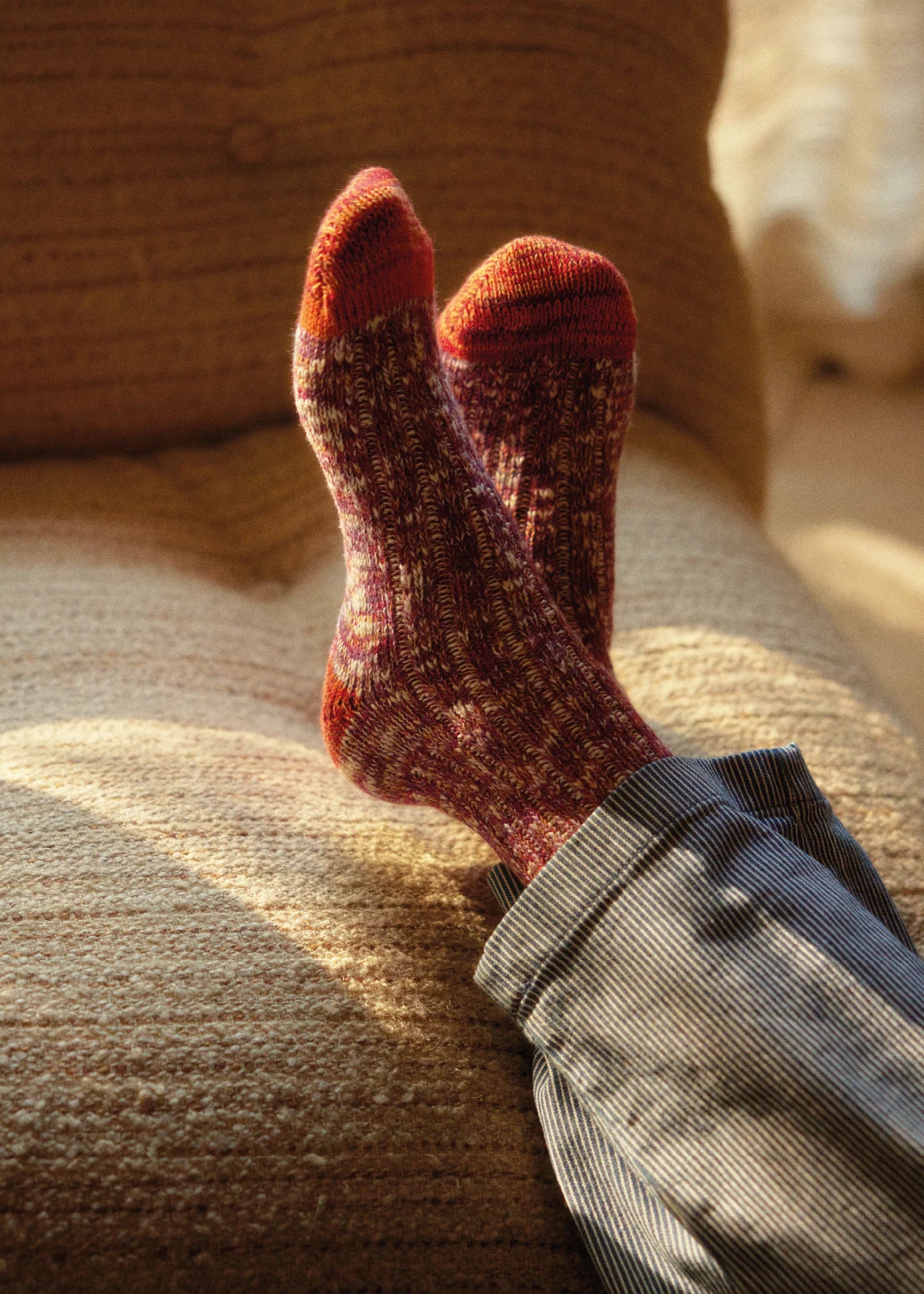 FLAMMÉ COLLECTION Seasons Fall Red Socks (39-45)