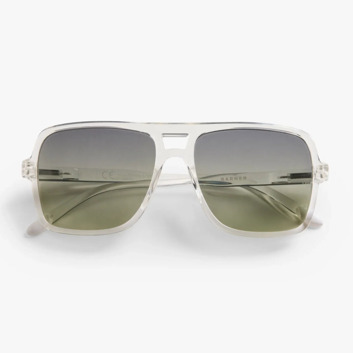 Jake Glossy Crystal Sunglasses