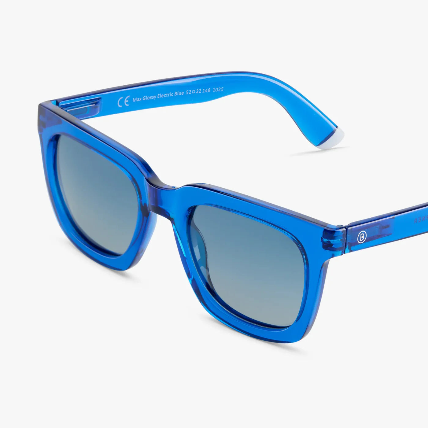 Max Glossy Electric Blue Sunglasses