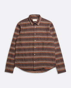 Classic Brown Stripe Shirt