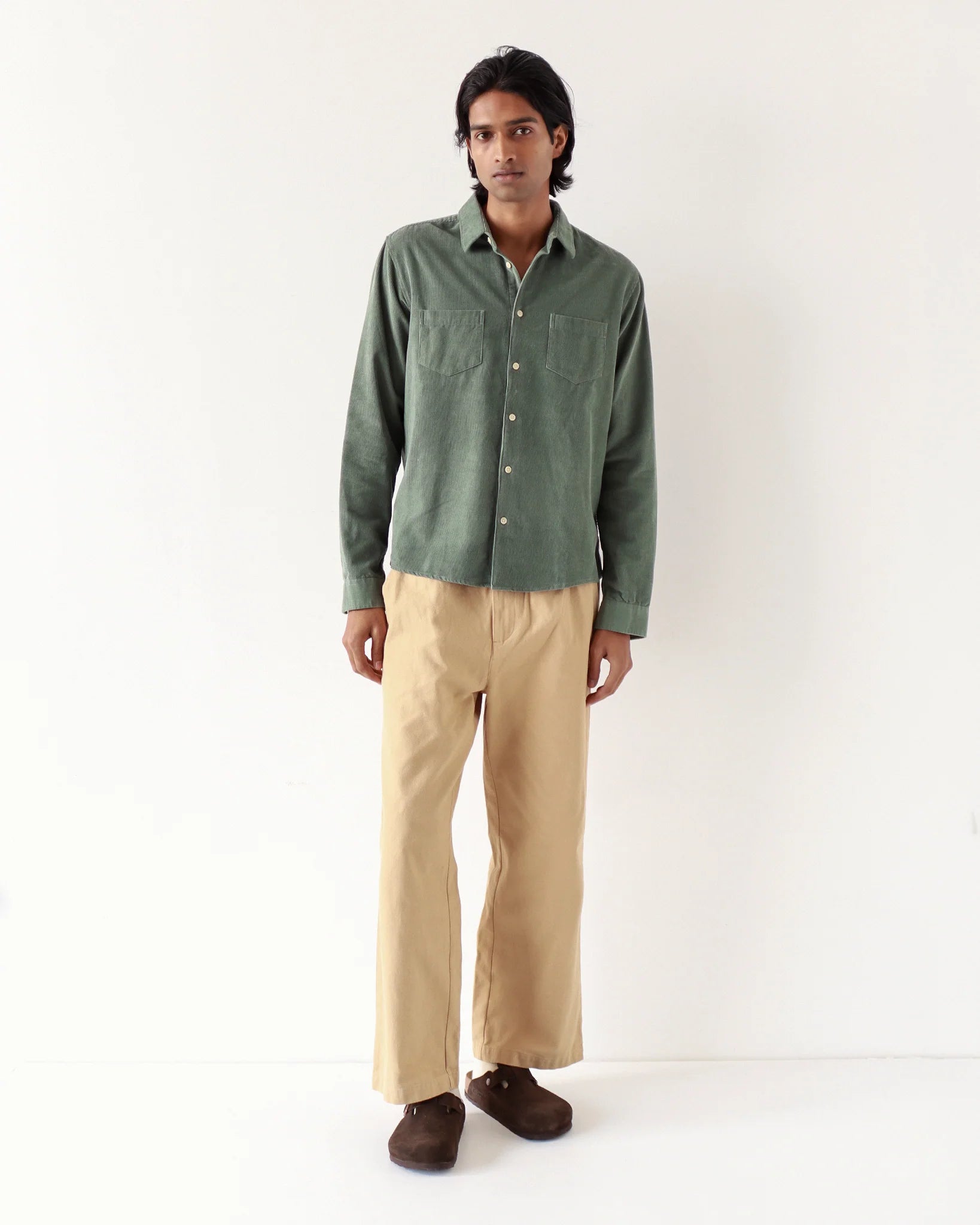 Forest Green Cord Shirt