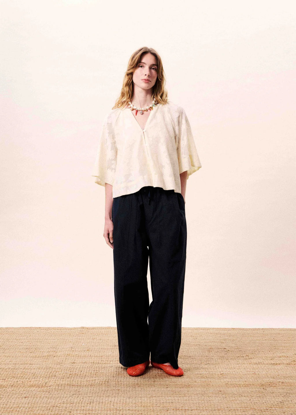 Cream Lace Blouse