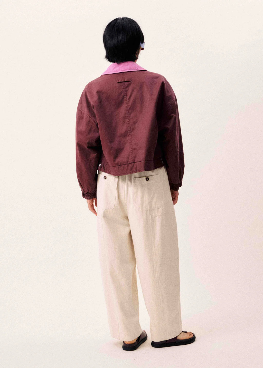 Off White Cotton Canvas Trousers - Last One