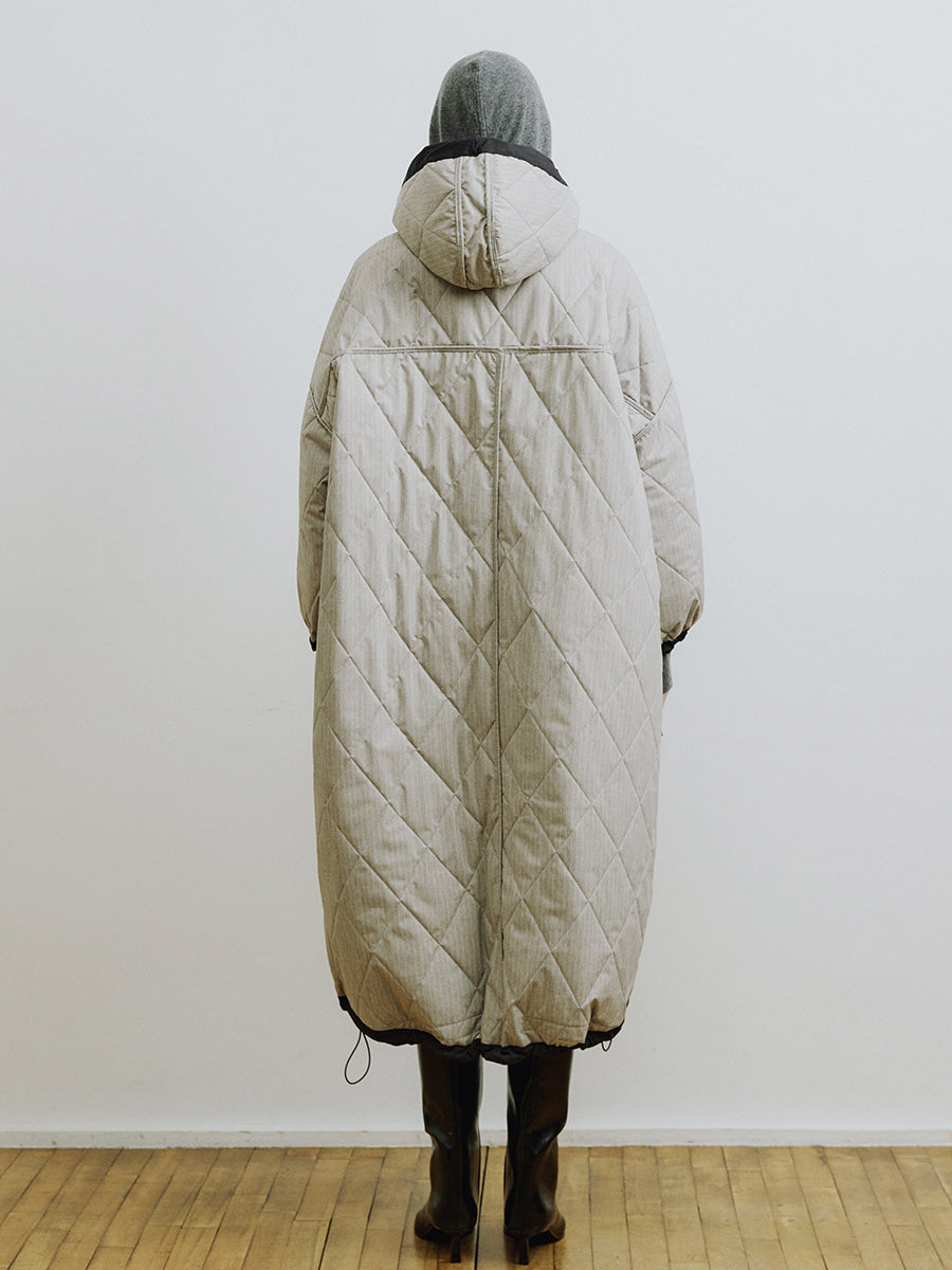 Dark Grey Reversible Windbreaker Coat