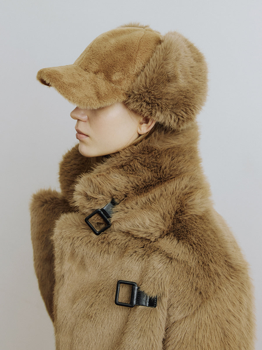 Tobacco Brown Ear Flap Cap