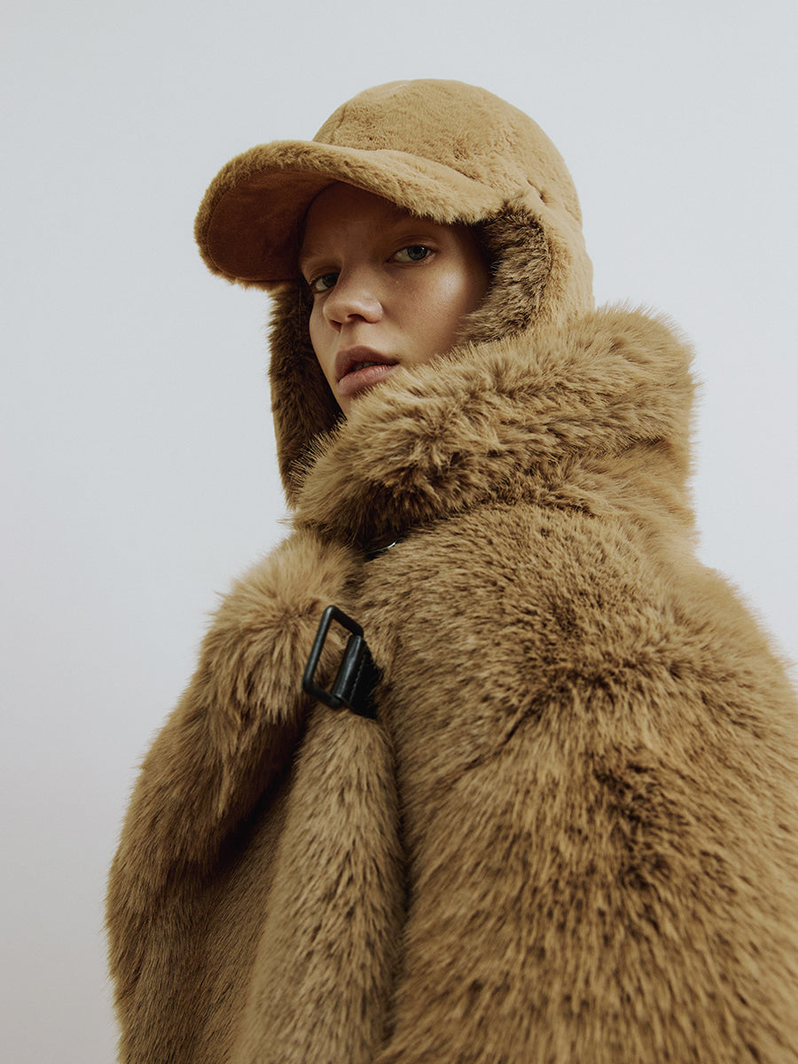 Tobacco Brown Ear Flap Cap