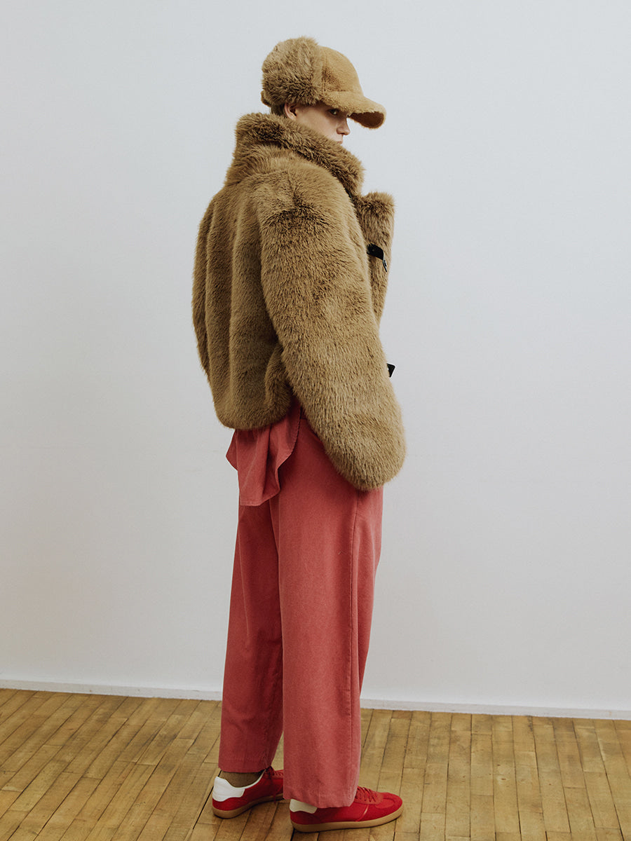 Tobacco Brown Ear Flap Cap