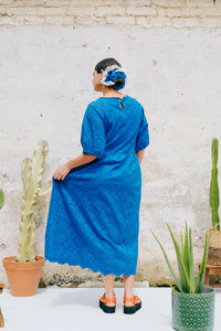 Blue Broderie Alba Dress