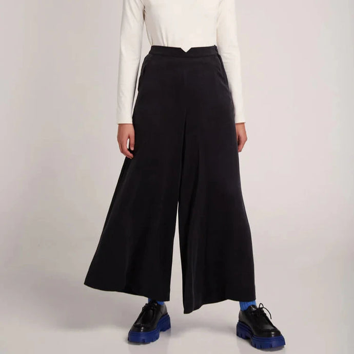 Black Wide Leg Trousers - Last One (size Small)