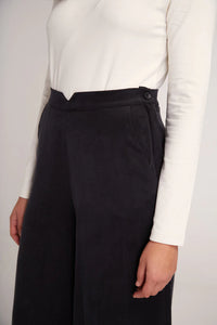 Black Wide Leg Trousers - Last One (size Small)