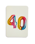 Birthday Balloon 40 Greeting Card