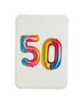 Birthday Balloon 50 Greeting Card