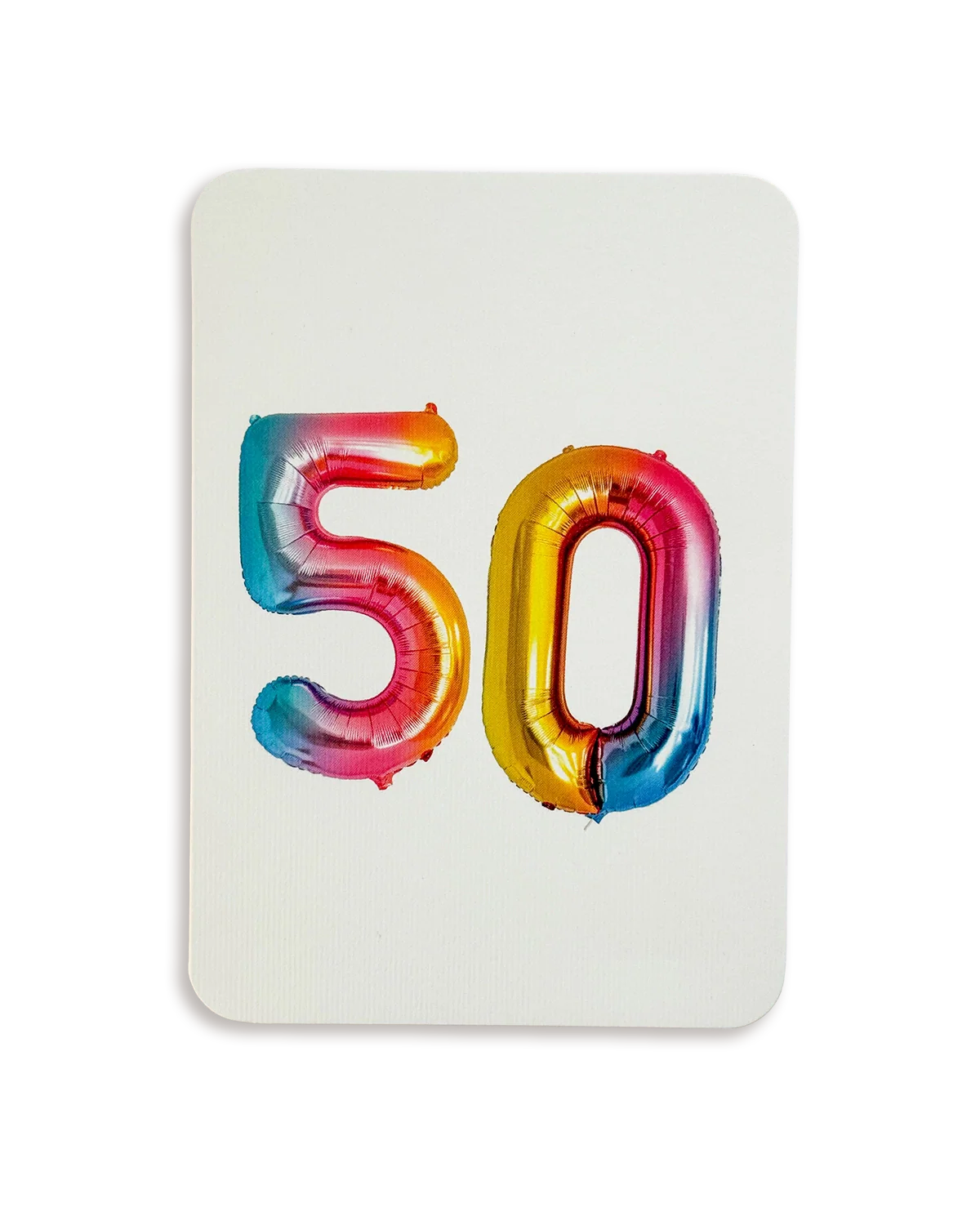 Birthday Balloon 50 Greeting Card