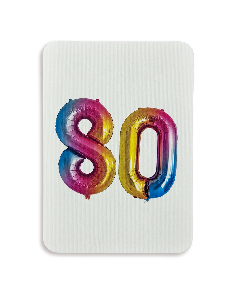 Birthday Balloon 80 Greeting Card