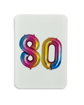 Birthday Balloon 80 Greeting Card