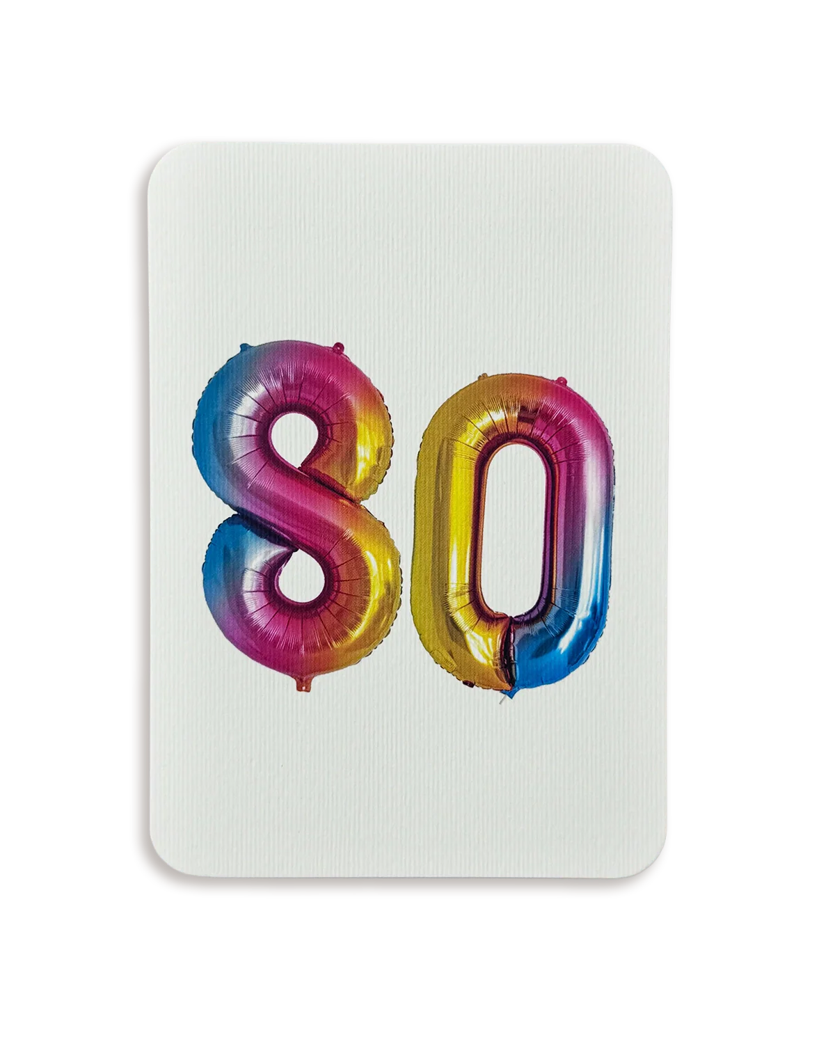 Birthday Balloon 80 Greeting Card
