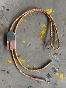 Mosaic Tan Bolo Tie