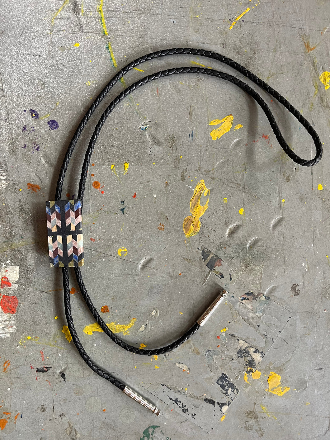 Chevron Tile Bolo Tie