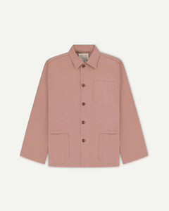 Dusty Pink Buttoned Overshirt