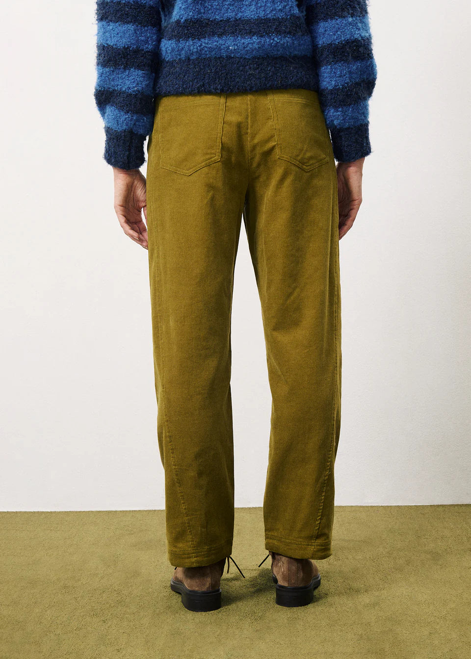 Olive Cord Trousers - Last One (size Large)