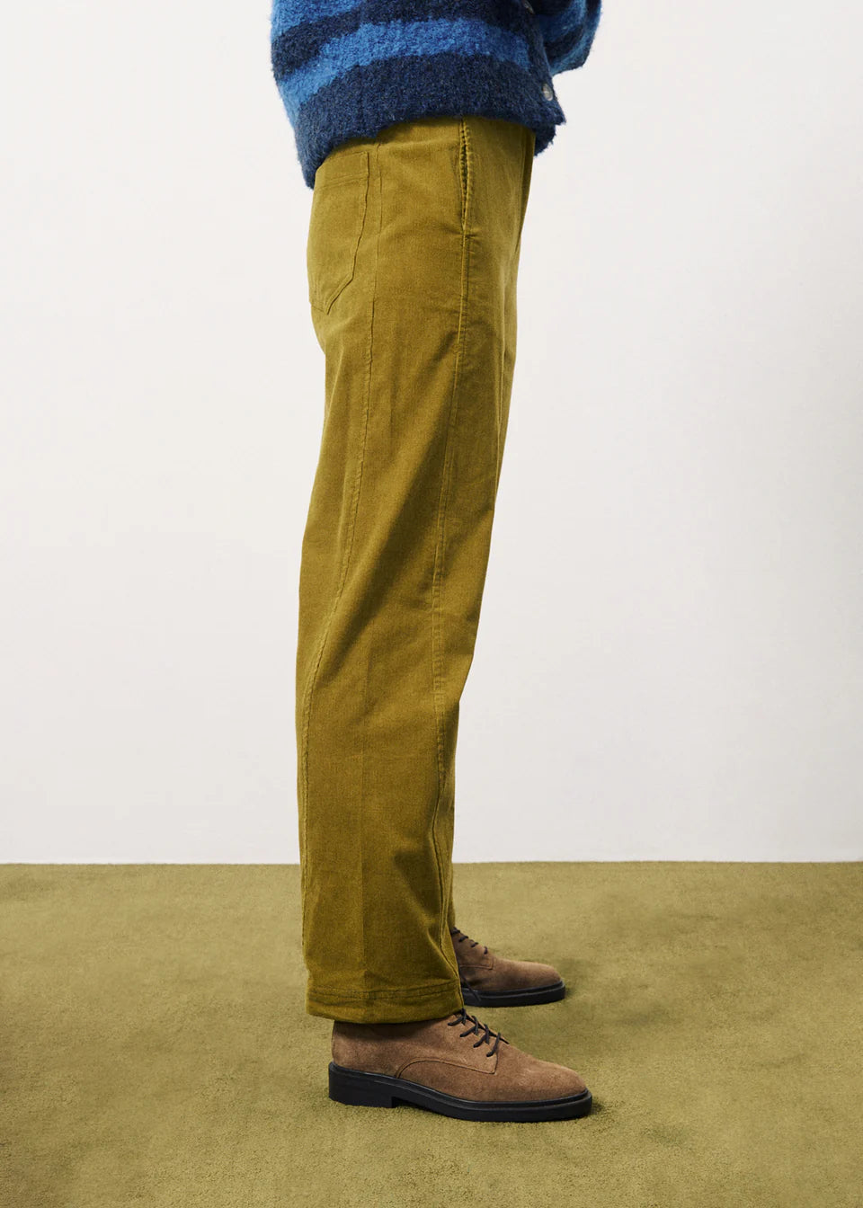 Olive Cord Trousers - Last One (size Large)