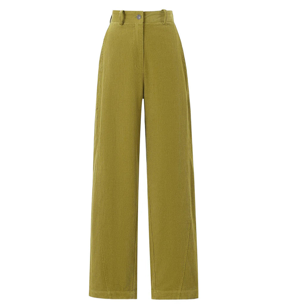 Olive Cord Trousers - Last One (size Large)