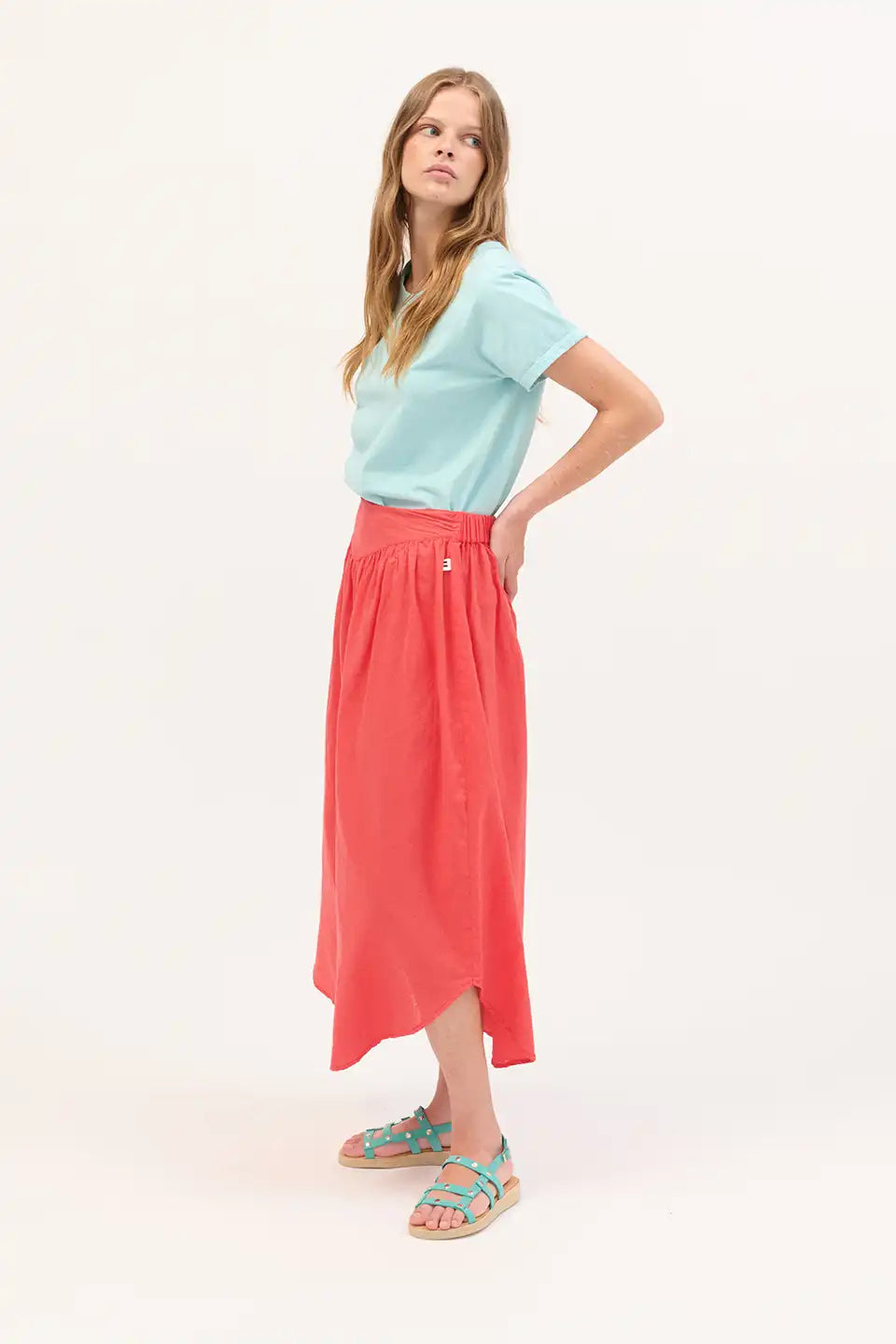 Red Faustine Skirt