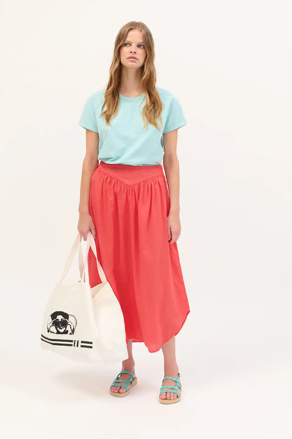 Red Faustine Skirt