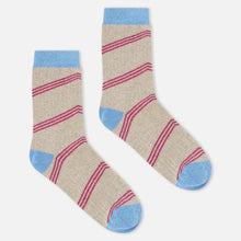 Blue Glitter Stripe Socks