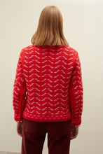 Red Chevron Sweater