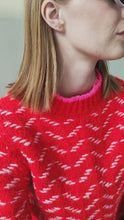 Red Chevron Sweater