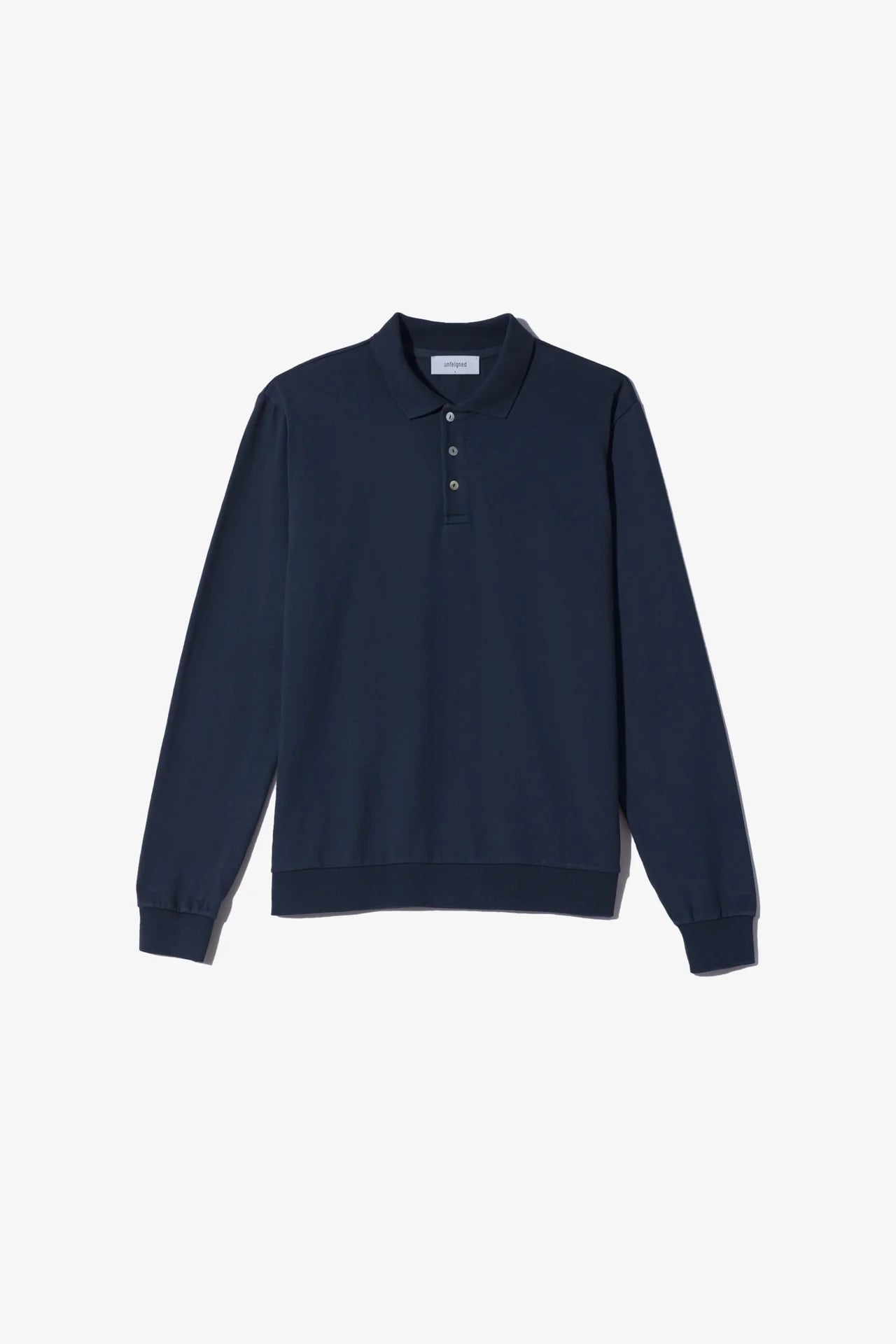 Navy Long Sleeve Polo
