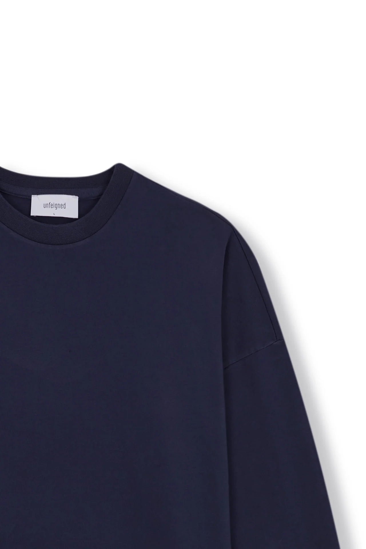 Navy Oversized Long Sleeve T-Shirt