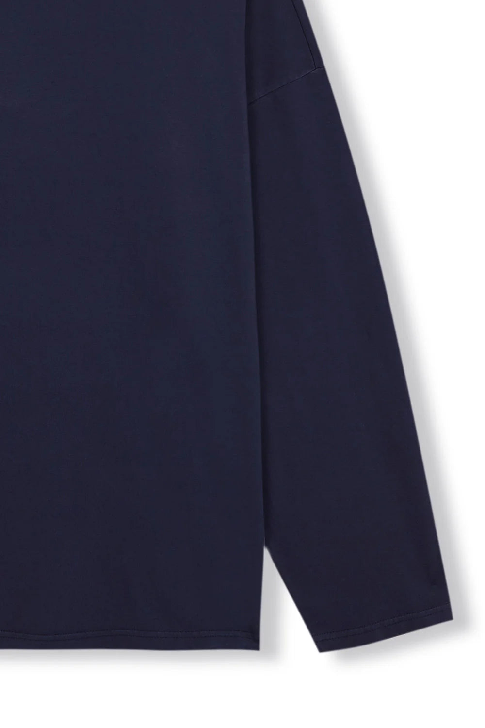 Navy Oversized Long Sleeve T-Shirt