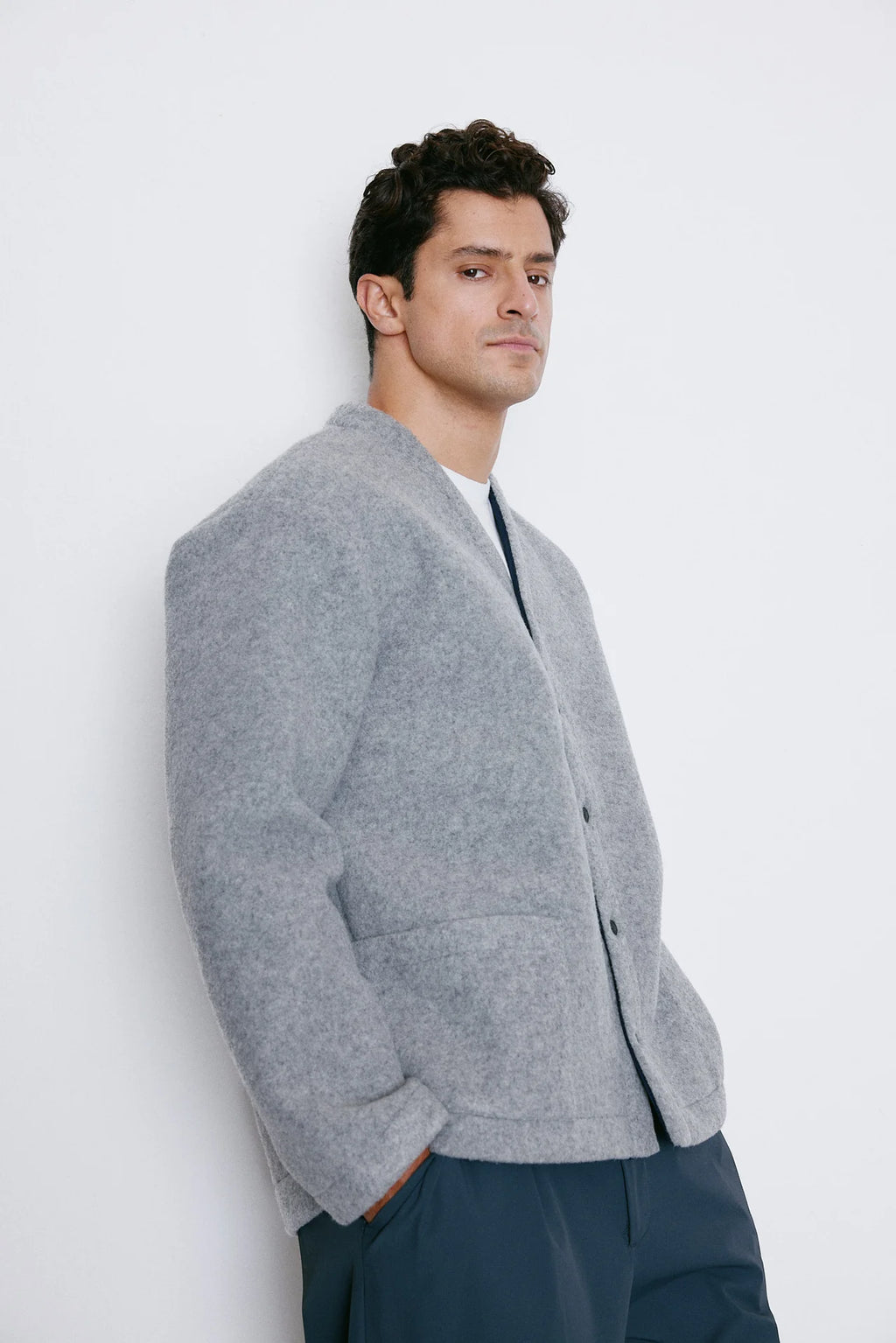 Grey Winter Cardigan