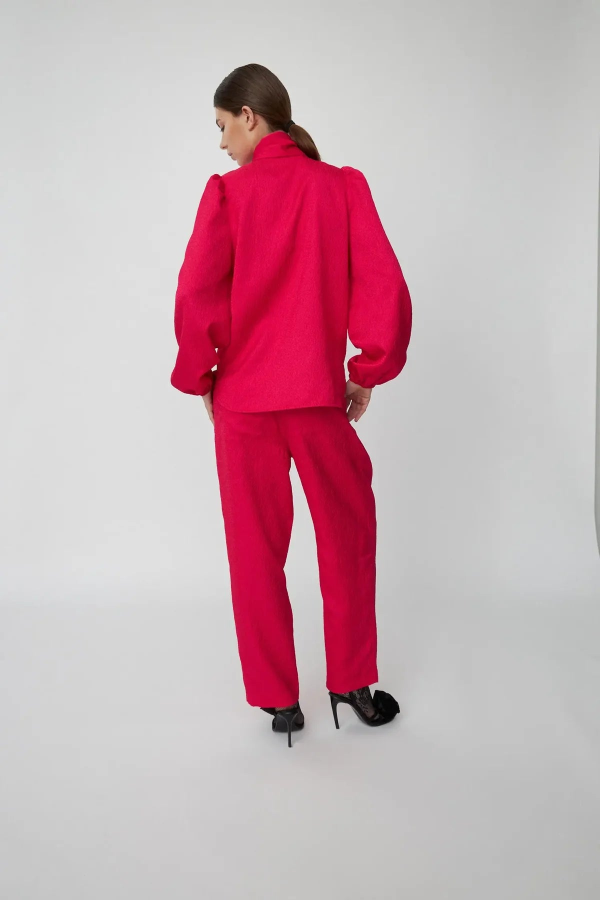 Cherry Cropped Crinkle Pants