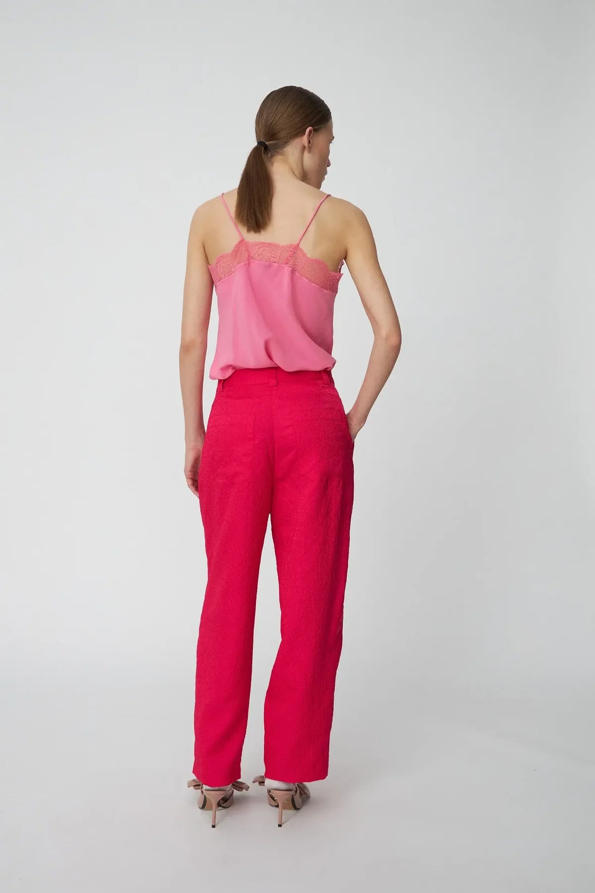 Cherry Cropped Crinkle Pants