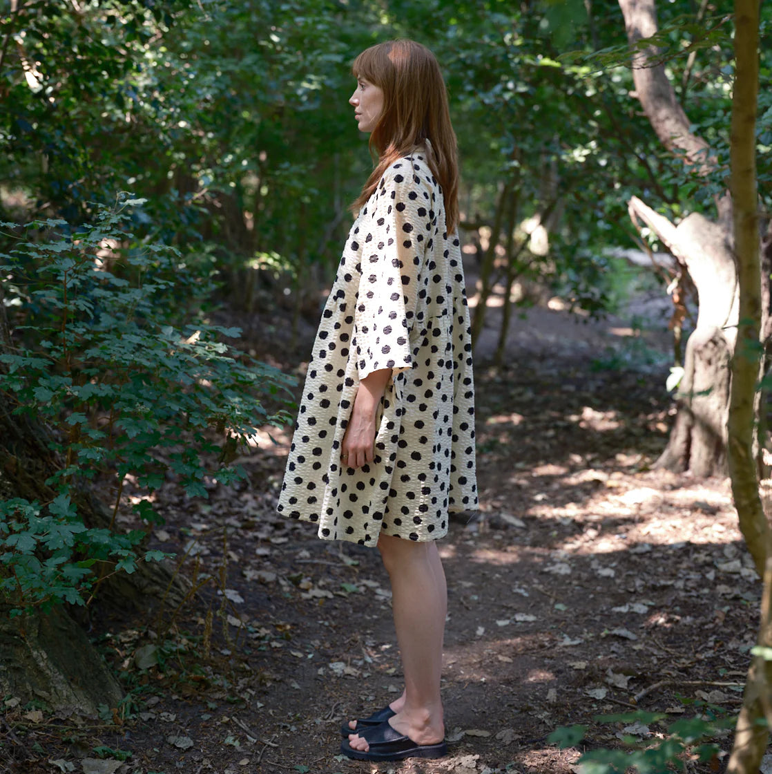 Mono Spot Folk Dress - Last One