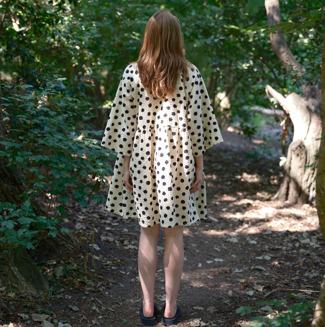 Mono Spot Folk Dress - Last One